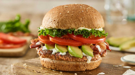 Avocado Bacon Club Turkey Burger