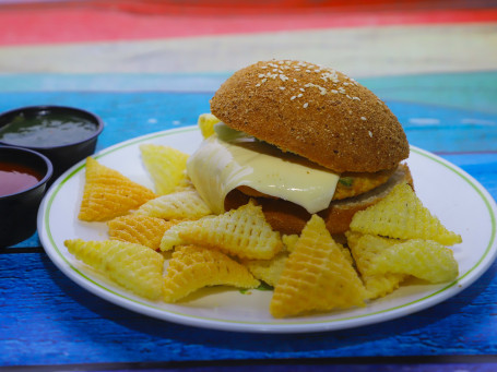 Cheese Corn Tomato Burger