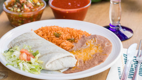 Breakfast Burro, Rice Beans