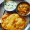 4 Pc Poori Aloo Matar Gravy Raita