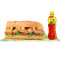 Rs 10 Lipton Ice Tea Pet Bottle( 350 Ml With Veg Sub Combo (15 Cm, 6 Inch