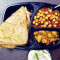 Plain Parathe With Sabzi And Chhole