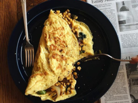 Double Egg Sweet Corn Omelette