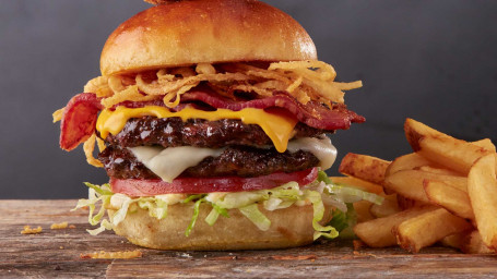 Burger Cu Bacon Bourbon Bbq