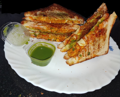 2 Aloo Mixed Veg Sandwich With Chutney