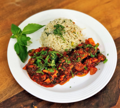 Mexican Chickken With Garlic Rice