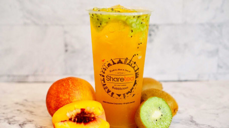 Kiwi Peach Tea With Aiyu Jelly Large