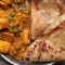 Matar Paneer Parantha Thali