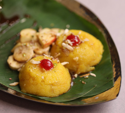 Kesari Rava Topped With Caramelized Fruits