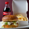 Burger With French Fries And Coke