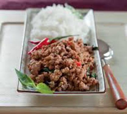 Pork With Grind Rice