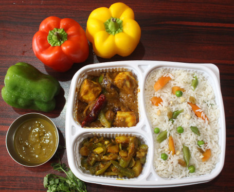 Veg Pulao With Kadhai Paneer