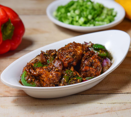 Chilli Chicken Dry Fry (Boneless 8 Pcs)