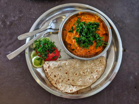 Paneer Butter Masala 300Ml 2 Butter Roti Salad Butter Milk