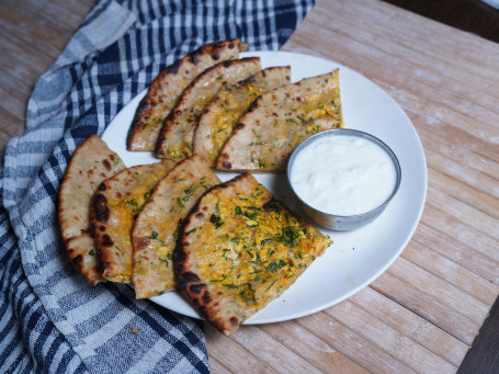 Tandoori Aloo Parantha 2 With Curd