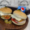 2 Chicago Cheezy Blast Veg Burger With 750 Pepsi Or Dew