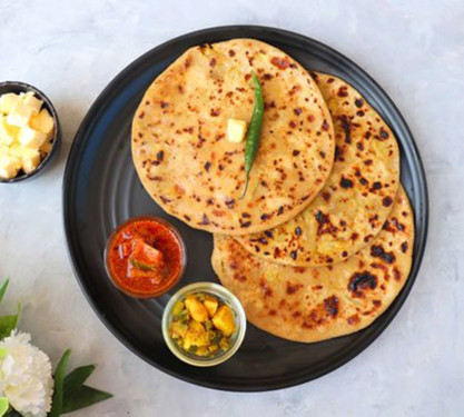 Aloo Sabji Dry 3 Plain Paratha