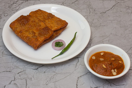 Chicken Mughlai Paratha With Aloo Sabji (1 Pc)