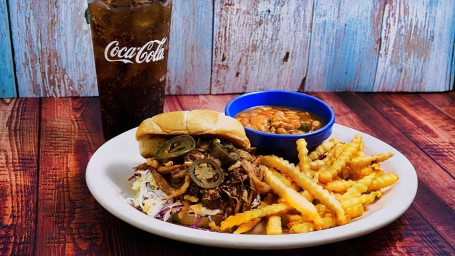 Bbq Pork Carnitas Sandwich No Coca Cola