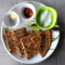 Paneer Stuffed Paratha (2 Pcs) With Pickle Sauce