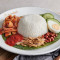 Nasi Lemak With Sambal Sotong