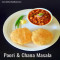 Atta Poori (5 Pcs) Aur Chana Masala