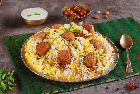 Murgh Kefta Minced Chicken Meatball Biryani, Serves 4) [2.2 Kg]