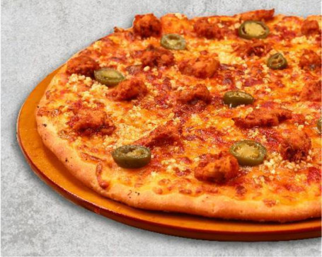 Fiery Chicken Pizza (Pizza Subțire)