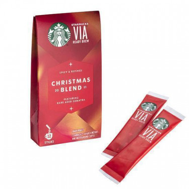 Amestecul De Crăciun Starbucks Via Instant Ground Coffee Blend Starbucks Via Ready Brew De Crăciun