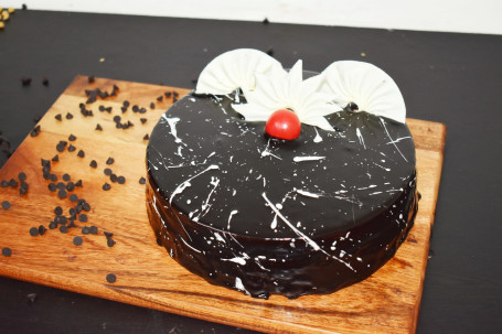 Eggless Choco Effect Cake