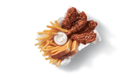 Honey Bbq Chicken Strip Basket (6 Pieces)