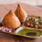 Samosa Plate With Chana 2 Pcs