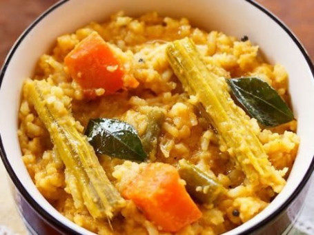 Sambar Rice With Kootu And Appalam