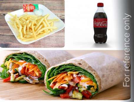 [Crispy Veg Wrap French Fries Coke]