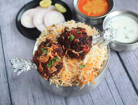 Chicken Lollipop Biryani (Serves 2)