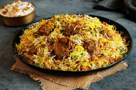 Boneless Mutton Biryani (4 Pcs)