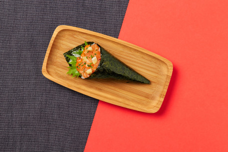 Spicy Salmon Temaki Piece)