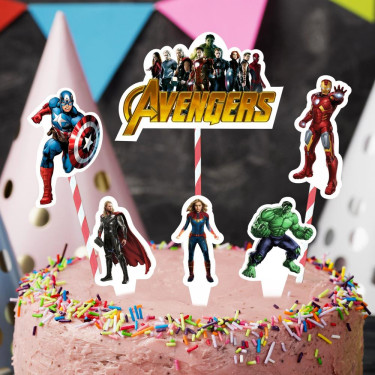 Marvels Avengers Theme Cake