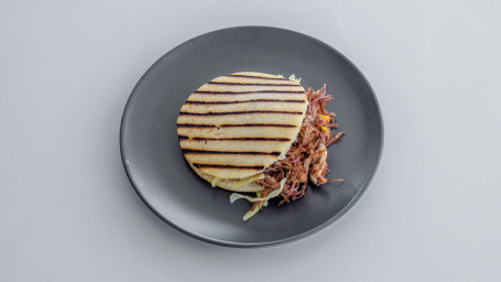 Arepa With Pulled Beef And Cheese