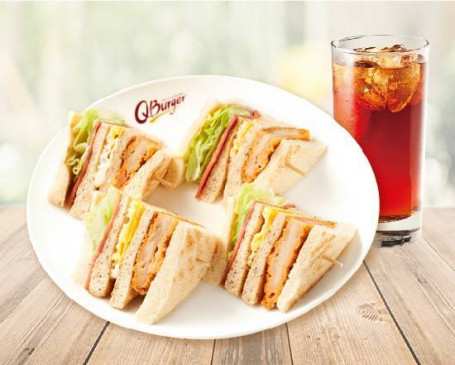 Kǎ La Zǒng Huì Crispy Club Sandwich