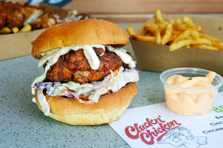 Crunchy Chicken And Slaw Burger