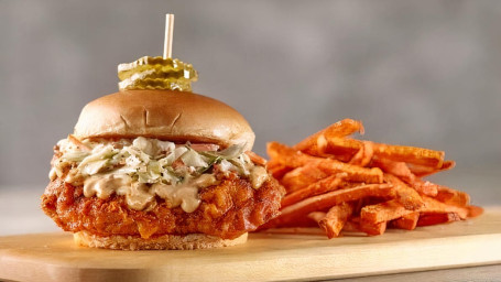 Nashville Hot Pork Tenderloin Sandwich