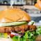 Veggie Deluxe Burger W Sweet Potato Chips