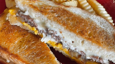 Bourbon Bacon Jam Patty Melt