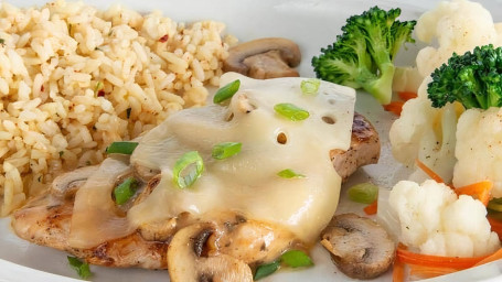 Mushroom Swiss Chicken Dinner