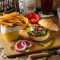 Mó Gū Qǐ Sī Niú Ròu Hàn Bǎo Beef Burger With Mushroom And Cheese