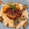 Yóu Fēng Yā Tuǐ Jí Niú Gān Jūn Yě Gū Lì Zi Dùn Fàn Mushroom And Chestnut Risotto With ﻿Confit Duck Drumstick And Porcini