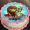 Elsa Anna Photo Cake