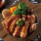 jiàng shāo sōng bǎn tún jī jǐng Teriyaki Pork Jowl and Chicken Don