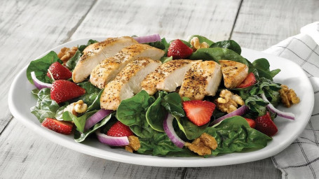 Fresh Strawberry, Walnut Grilled Chicken Salad